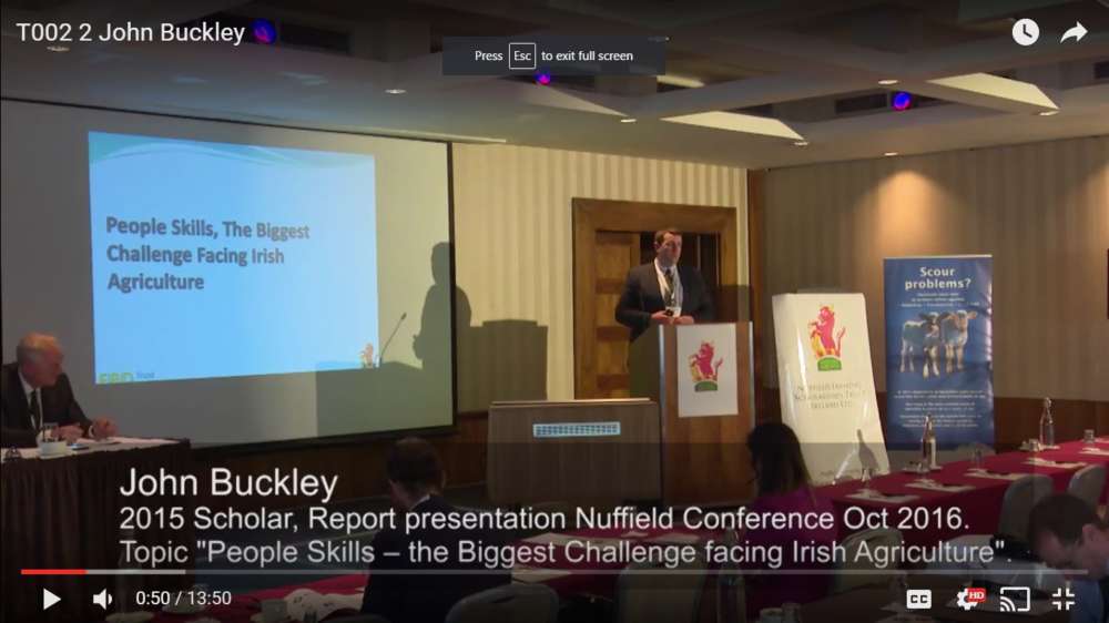 John Buckley – 2015 Scholar