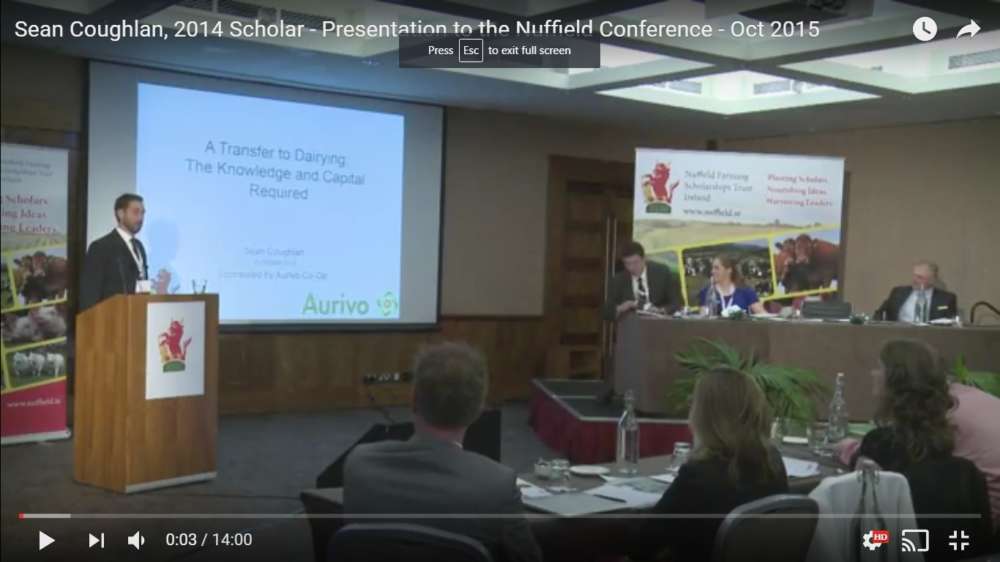 Sean Coughlan – 2014 Scholar